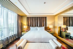 BANGKOK, THAILAND - AUGUST 12 2016: Beautiful luxury bedroom int